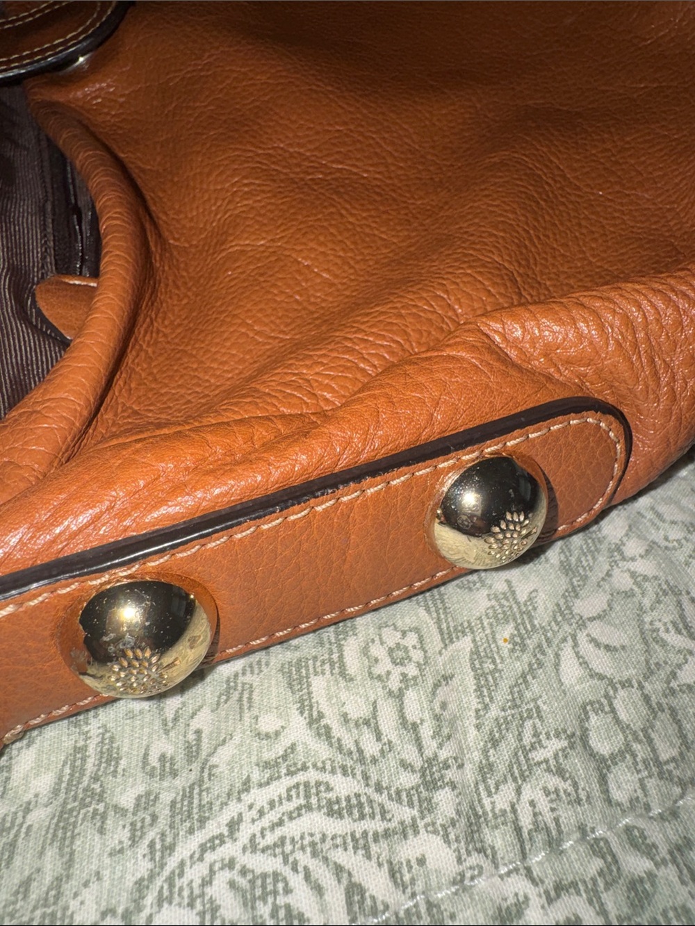 Mulberry Tan Leather Daria Hobo Bag - Signature Tree Plaque - Picture 13 of 14